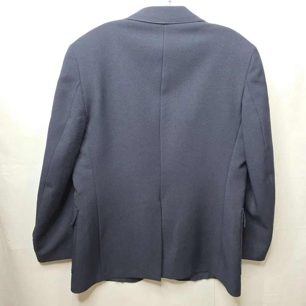 Levi’s Action Suit Blazer Mens 42S Navy Blue Two Button Vintage Sport Coat USA